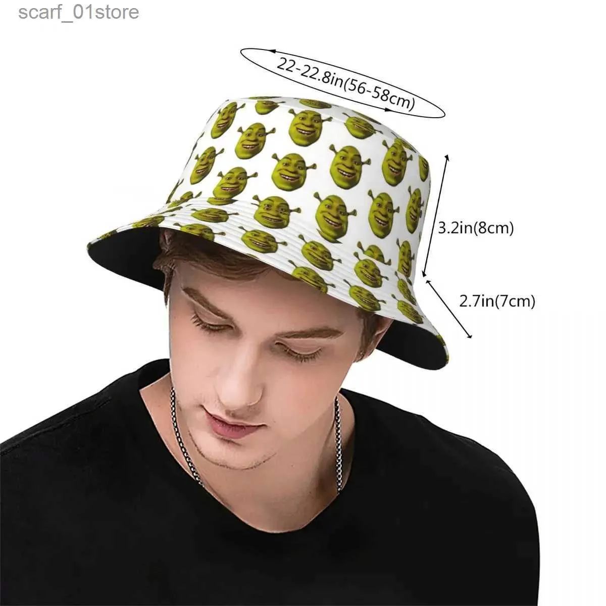 Wide Brim Hats Bucket Hats Stylish Little Shreks Meme Bucket Hat Teen  Lightweight Hiking Fishing C Travel HeadwearL231216 From 3,43 €