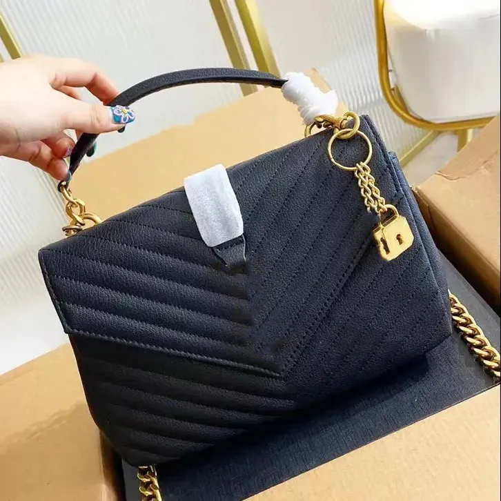 Ontwerpers tassen damesmode Schoudertas goud zilveren ketting tas leren handtassen Lady Y type gewatteerde roosterkettingen klep luxe handtas voor dames