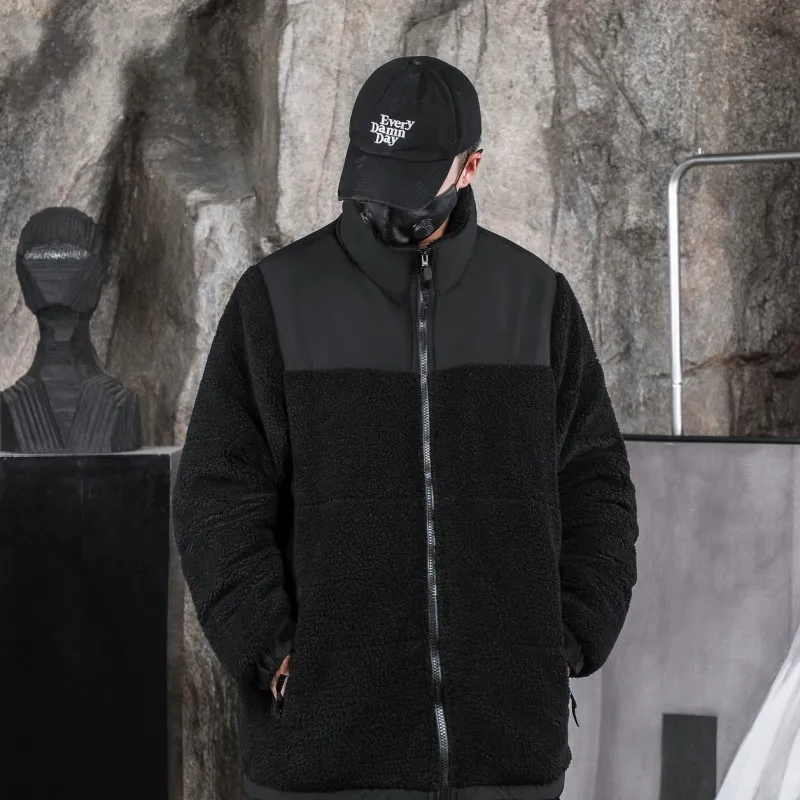 Mens Designer Fleece Jacket Women Faux Shearling Outerwear Unisex Lambs Wool Winter Coat Parka Overcoat Invisible Cap Fashion Thick Warm Designer Clothes From SG 77.35 DHgate