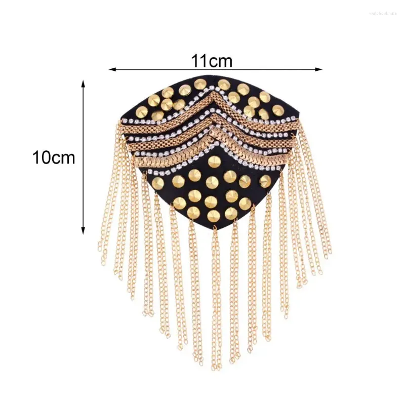 Broches de décoration en alliage unisexe pour adultes, glands d'épaule, broche à épaulette, accessoires de costume d'affaires