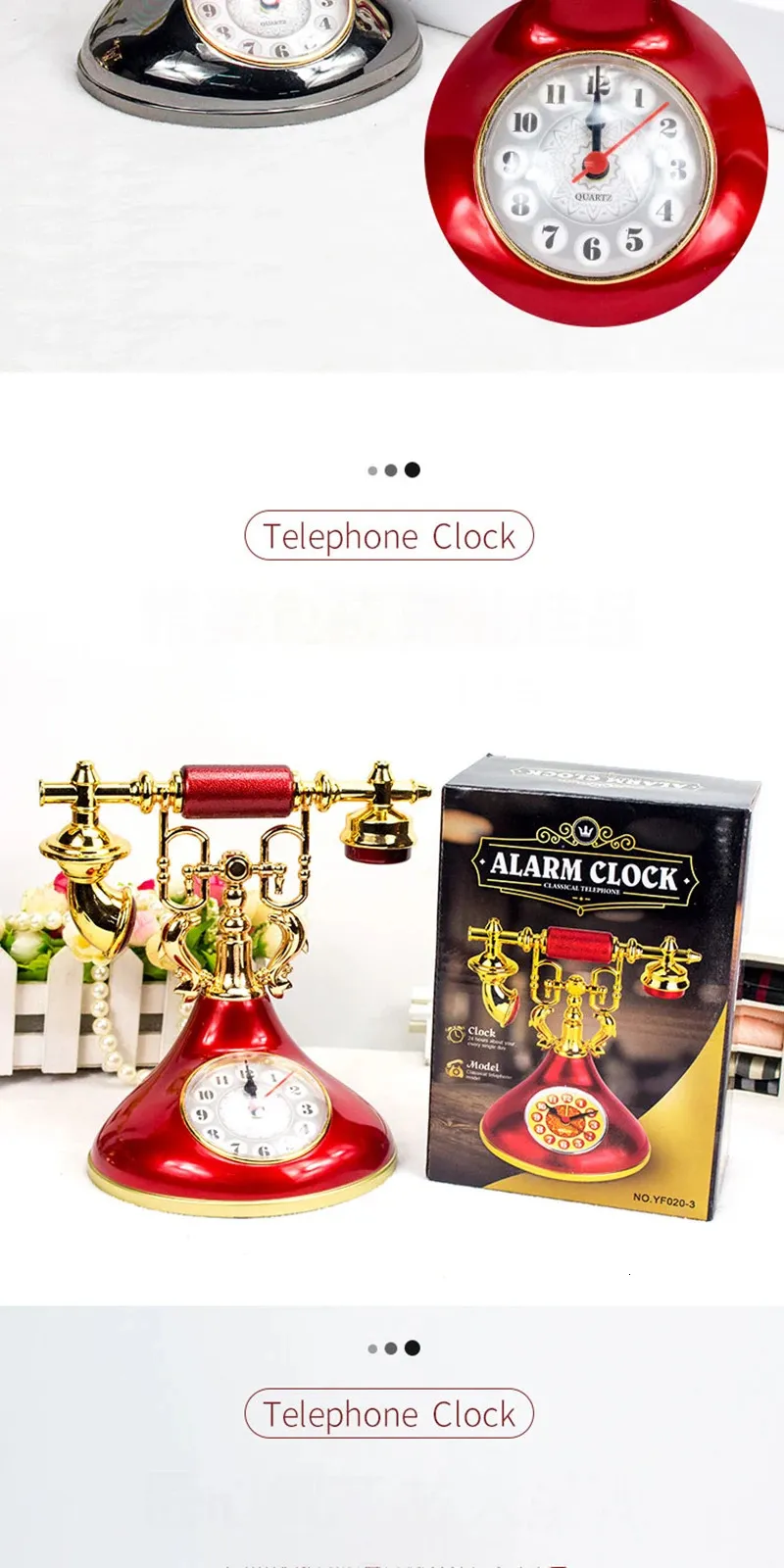 Retro Desk Clock Telephone Model Alarm Clock ... From Zuo04, $12.41 ...