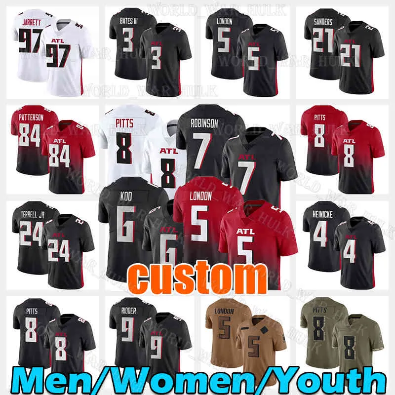 7 Bijan Robinson Jersey 5 Drake London 8 Kyle Pitts 3 Jessie Bates III Desmond Ridder Cordarrelle Patterson Younghoe Koo 24 A.J. Terrell Jr Grady Jarrett AJ Deion Sanders