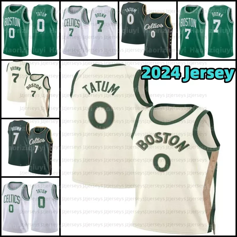 Bostons Basketball Jerseys 0 33 7Jayson Tatum Larry Bird Jaylen Brown mens Jrue 4 Holiday 2023-24 Jersey Mens Kids Youth