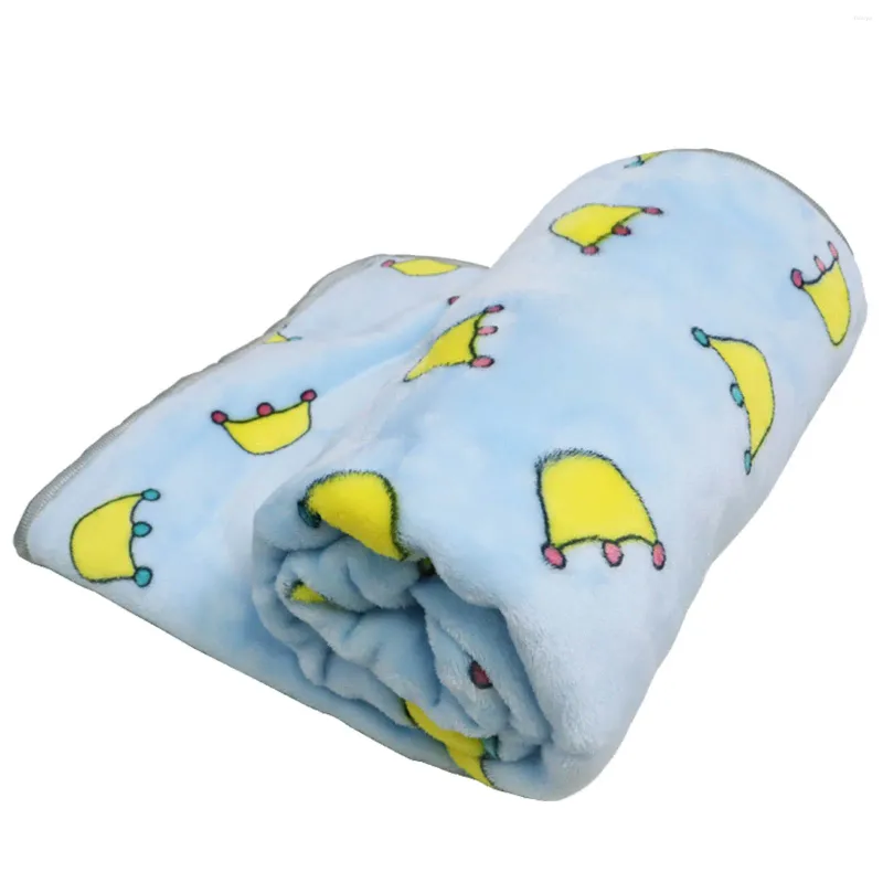 Vêtements pour chiens Couvertures et tapis pour animaux de compagnie Doux pour chiens Cconfortable Sommeil Chats Pad Flanelle Couverture d'impression Mignon Épaissir Fournitures chaudes