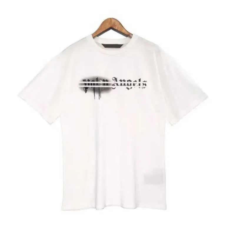 2023 Sommer Herren Palm T-Shirt Graffiti T-Shirt Palms Angels City Designer Limited Inkjet Graffiti Briefdruck Herren Damen Engel T-Shirt Angles Tees H30