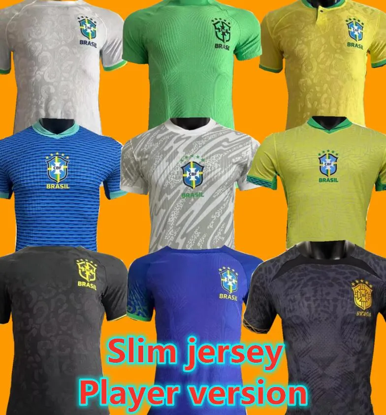 22 23 24 Koszulki piłkarskie Paqueta Brazils 23 24Bruno G. Coutinho Wersja gracza koszulka piłkarska Jesus Casemiro Marcelo Pele Brasil Maillots Vini Jr Camisas de Futebol