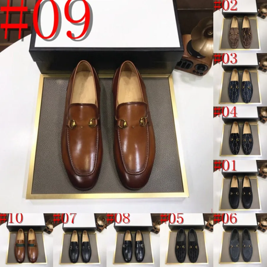 40style Luxury Designer Men Oxford Genuine Cow Leather Handmade Fashion Social Formal Wear Man Wedding Dress Office Pointed Toe Lace Up Men Shoes Size 38-46