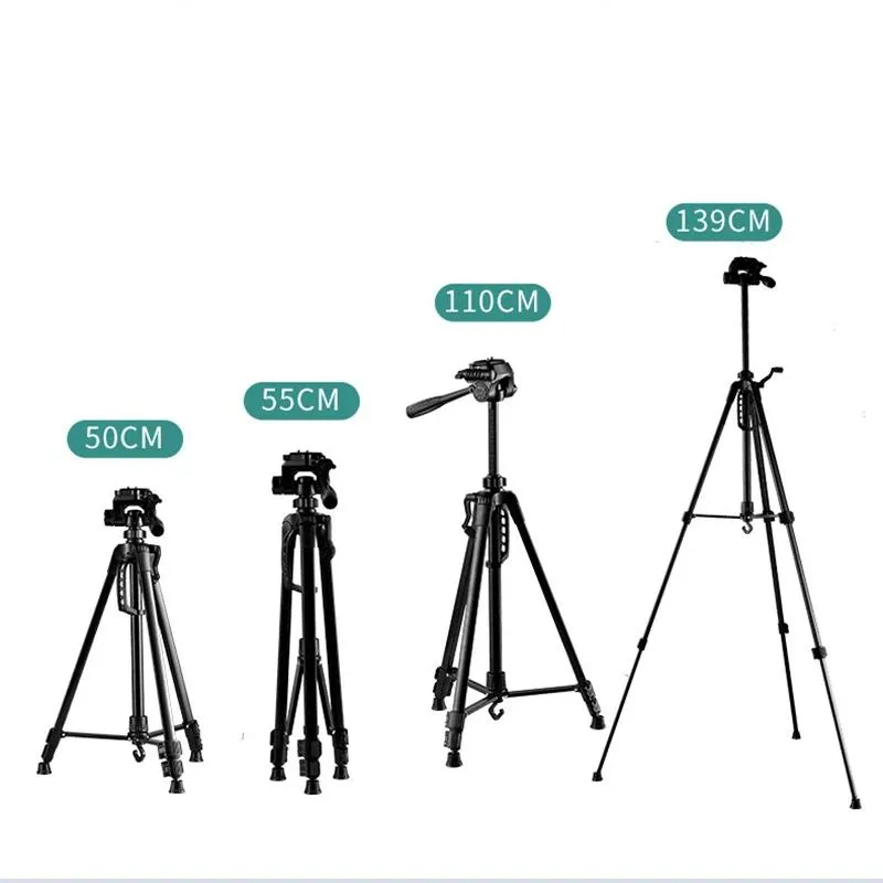 Accessories Camera Tripod Monopod Portable 50 to 139cm Aluminum Alloy for Smartphone Camera DSLR Projector