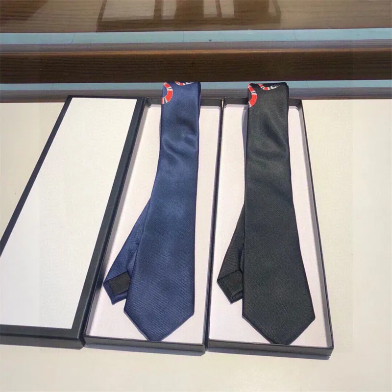 Projektant haftowe zwierzęta krawat mężczyzn wiąże marki jedwabne sprawdzenie moda biznesu krawatów Wysoka jakość Cravate 2 kolor