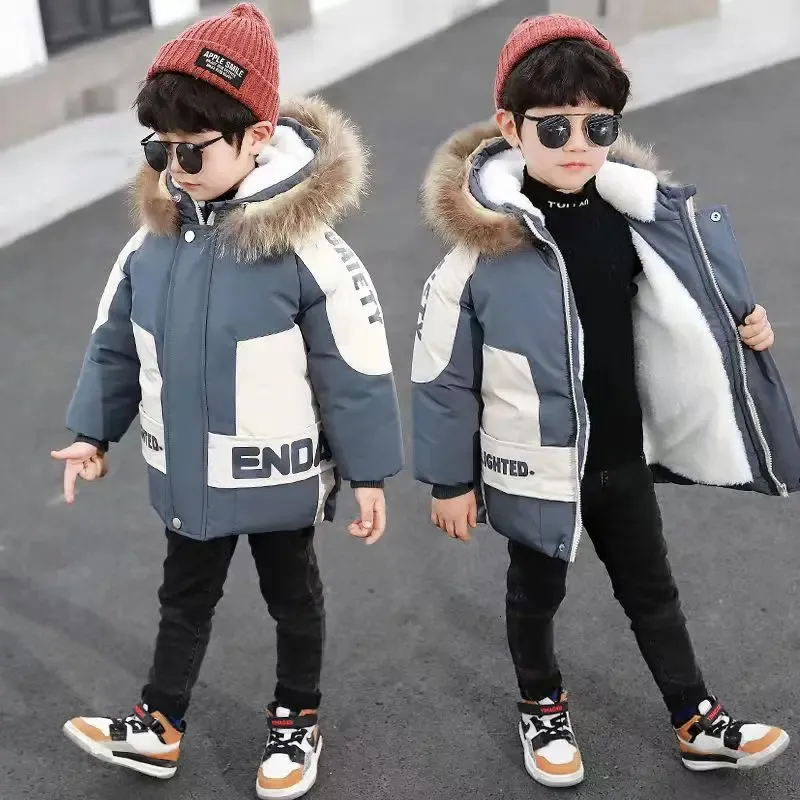 Veste D'hiver Pour Garçon/enfant - En Coton, Manches Longues, Détails Réfléchissants, Pour Le Printemps Et L'hiver