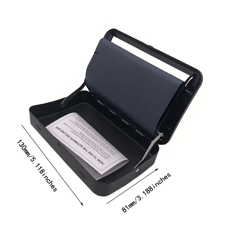 self rolling cigarette case Case: 110mm, Adjustable for 6/8mm Rollers Metal Tobacco Rolling Machine Case