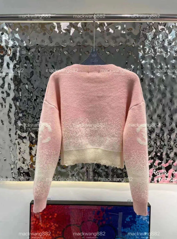 24 Suéter de punto Mujeres Diseñadores Suéteres Ropa Punto Cuervo Cuello suéter Carta Manga larga C G Jersey de gran tamaño cc