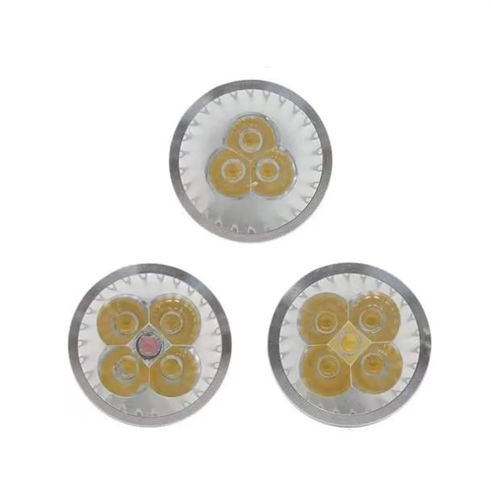 고전력 칩 LED 스팟 전구 전구 MR16 3W 4W 5W 12V DIMMALE LED 스포트라이트 따뜻한 시원한 흰색 램프 274p