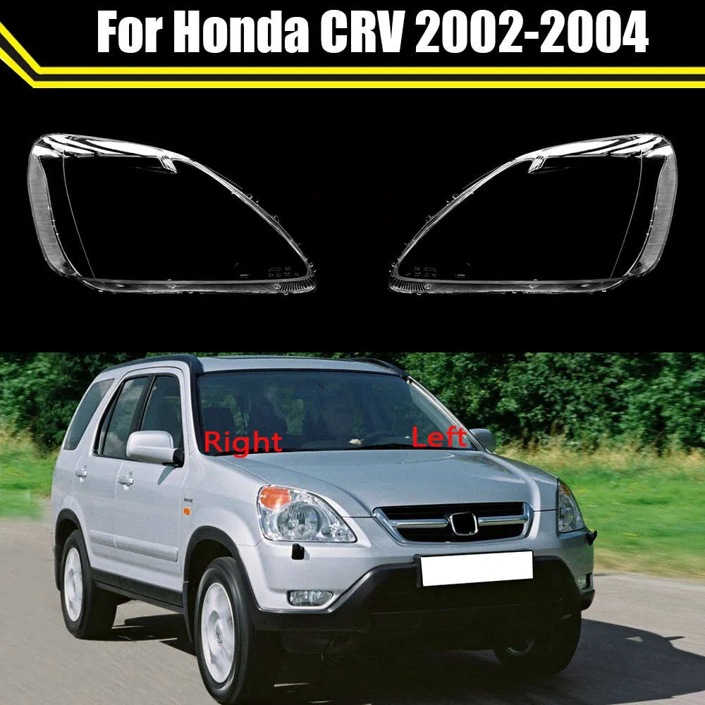 ホンダCRV 2002 2003 2004カーフロントヘッドライトレンズカバーランプシェードガラスランプカバーキャップのオートヘッドランプシェルライトケース