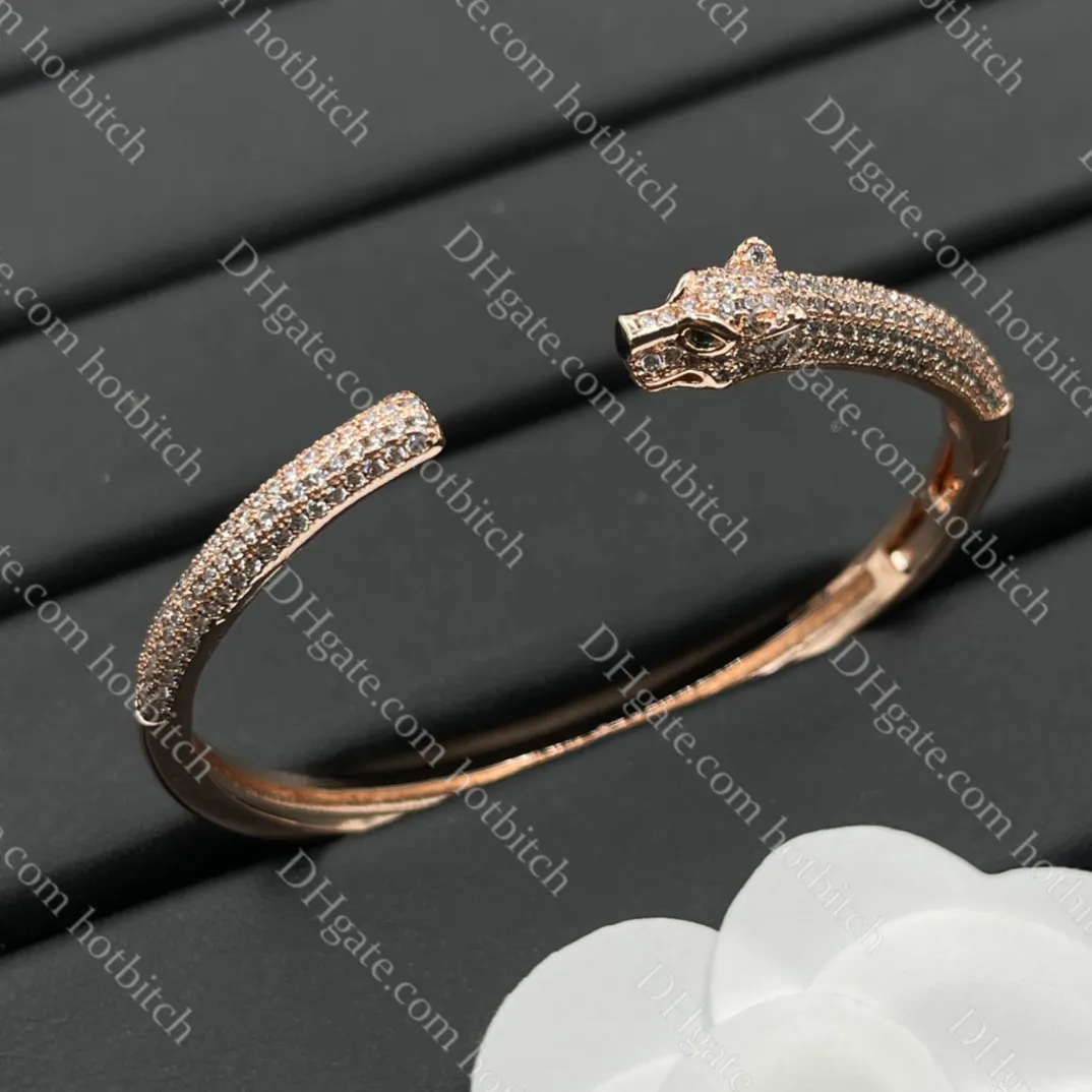 Exquisite Diamond Bracelet Designer Bracelets For Women High Quality Lady Leopard Bracelet Classic Never Fading Jewelry Christmas Gift Wholesale From Hotbitch 25.41 DHgate.Com