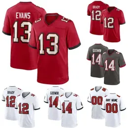 Football Jersey ''Bay''Buccaneers''custom 3 Ryan Succop 16 Breshad Perriman 10 Scotty Miller 54 Lavonte David 12 Tom Brady 13 Mike Evans 6 Jones 90 Jason Pierre-Paul