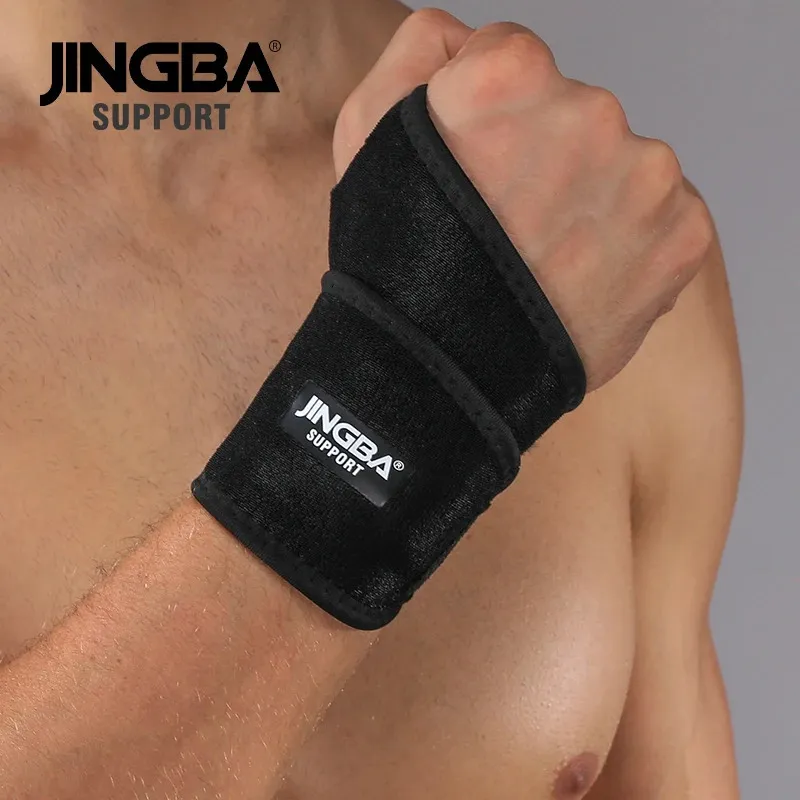 Schutzausrüstung JINGBA SUPPORT 1 Stück hochwertiges Neopren, verstellbare Schutzausrüstung, Boxhandbandagen, Unterstützung, Gewichtheben, Bandage, Armband 231216
