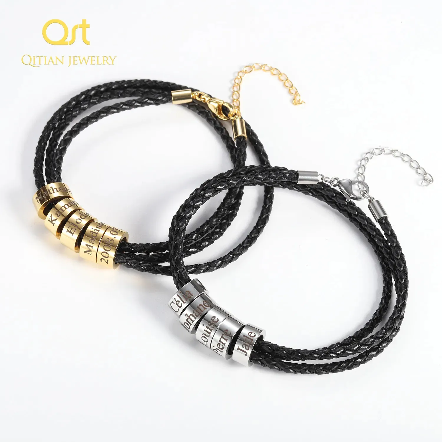 Men's bracelet with family deals names