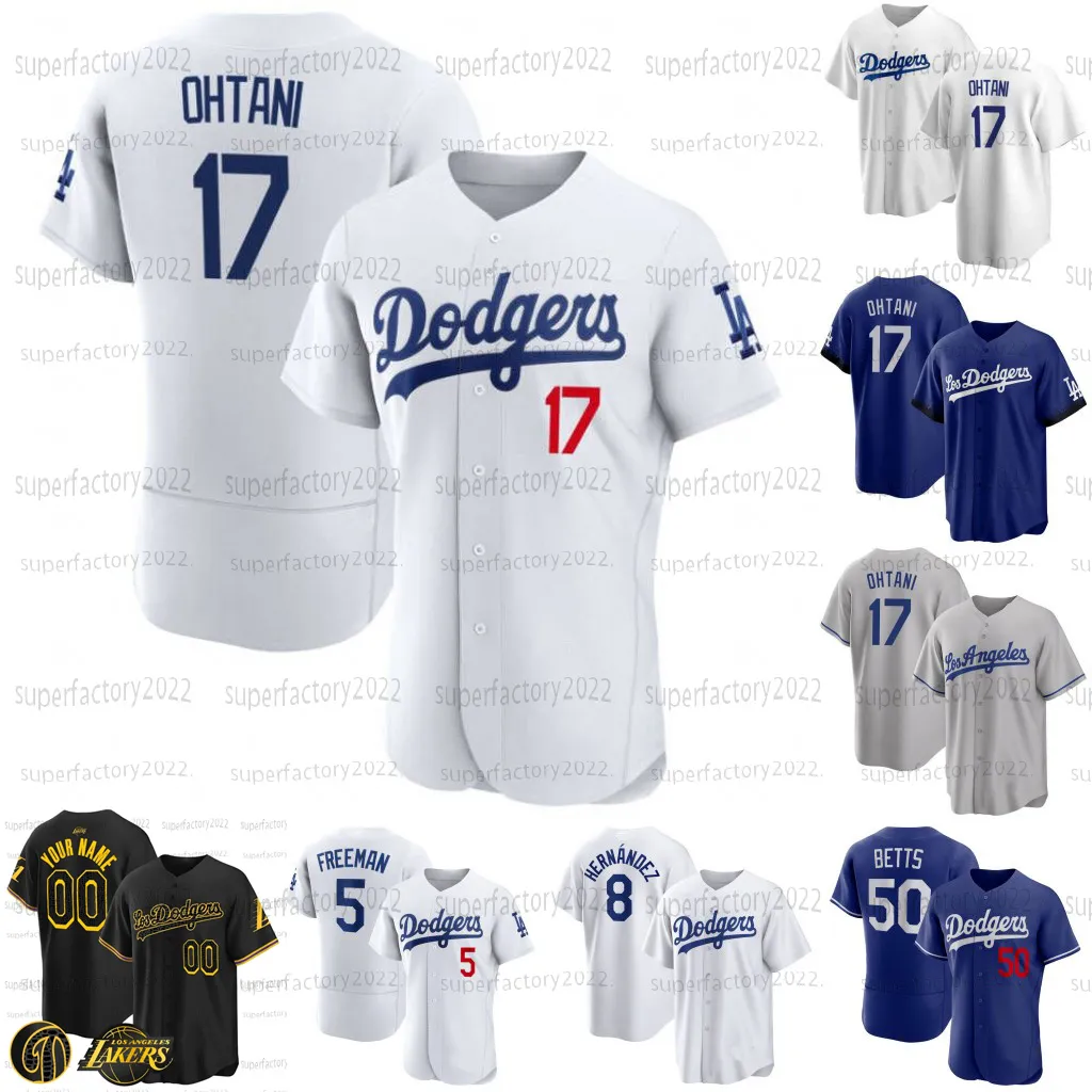 Los Angeles 17 Shohei Ohtani Dodgers Maglie Mookie Betts Freddie Freeman Max Muncy Chris Taylor Jason Heyward Will Smith Clayton Kershaw Julio Uria Walker Buehler