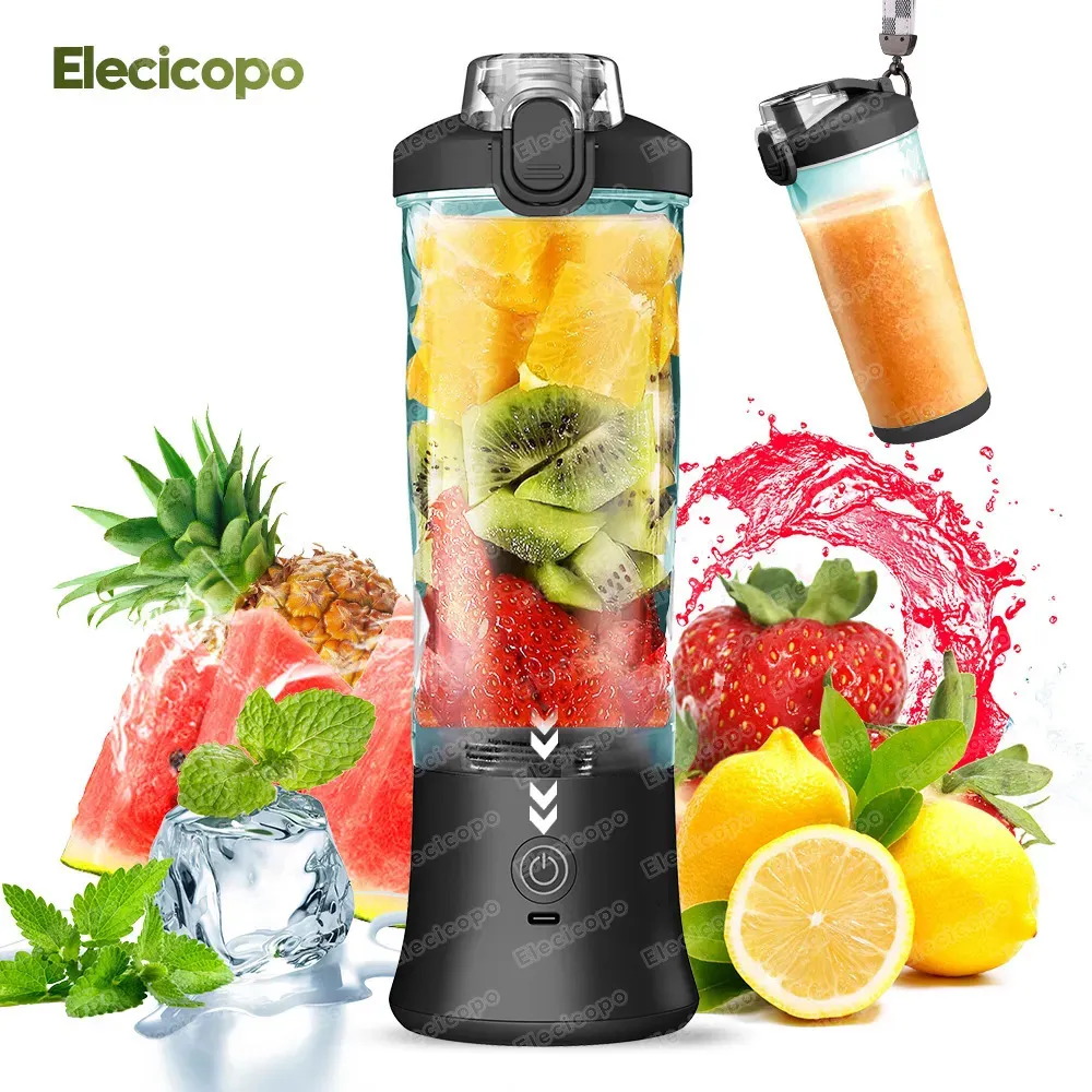Fruit Vegetable Tools Elecicopo 240W Portable smoothie blender usb rechargeable mini mixer juicer cups electric fruit Shakes Smoothies BPA Free 231216