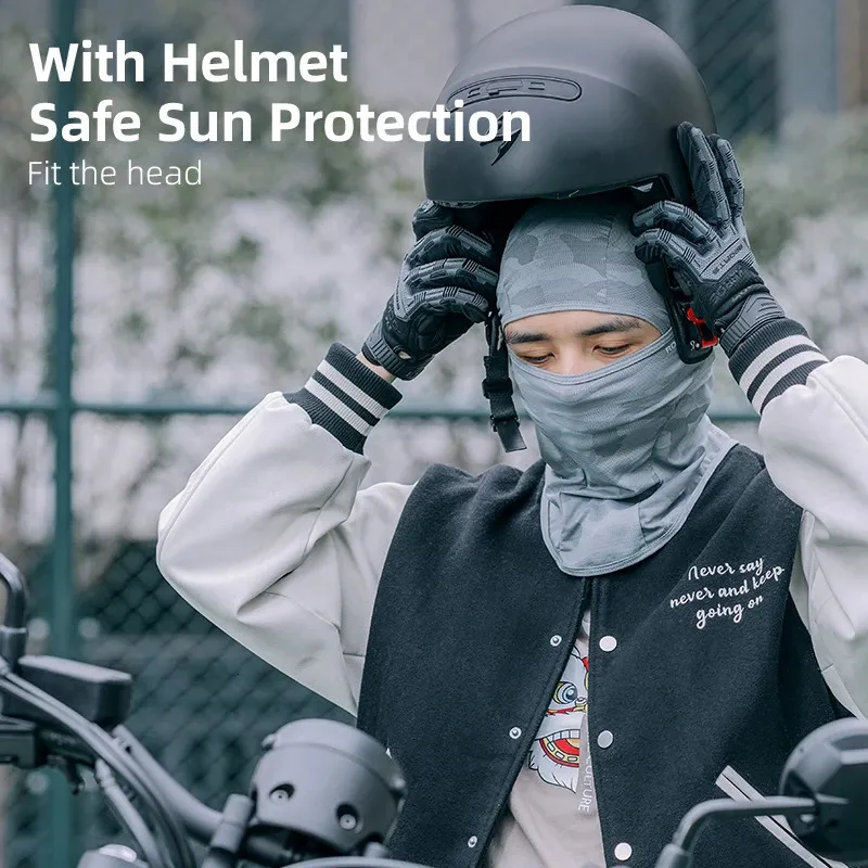 Cycling Caps Masks ROCKBROS Full Face Mask UV Sun Protection Cycling Mask  Summer Balaclava Hat Bike Scarf Breathable Outdoor Motorcycle Face Masks  231216 From 9,36 €