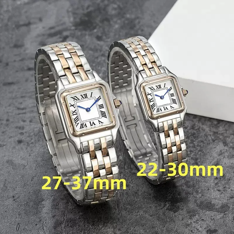 U1 Titta på eleganta modemod- och kvinnors klockor rostfritt stålrem importerad kvartsrörelse vattentät klocka