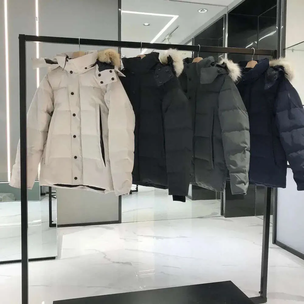 Projektant kanadyjskiej kurtki w dół męskie zimowe ciepłe gooses płaszcze damskie płaszcza klejenie kurtki wiatroodporne haftowe litery streetwear wierzchołek123