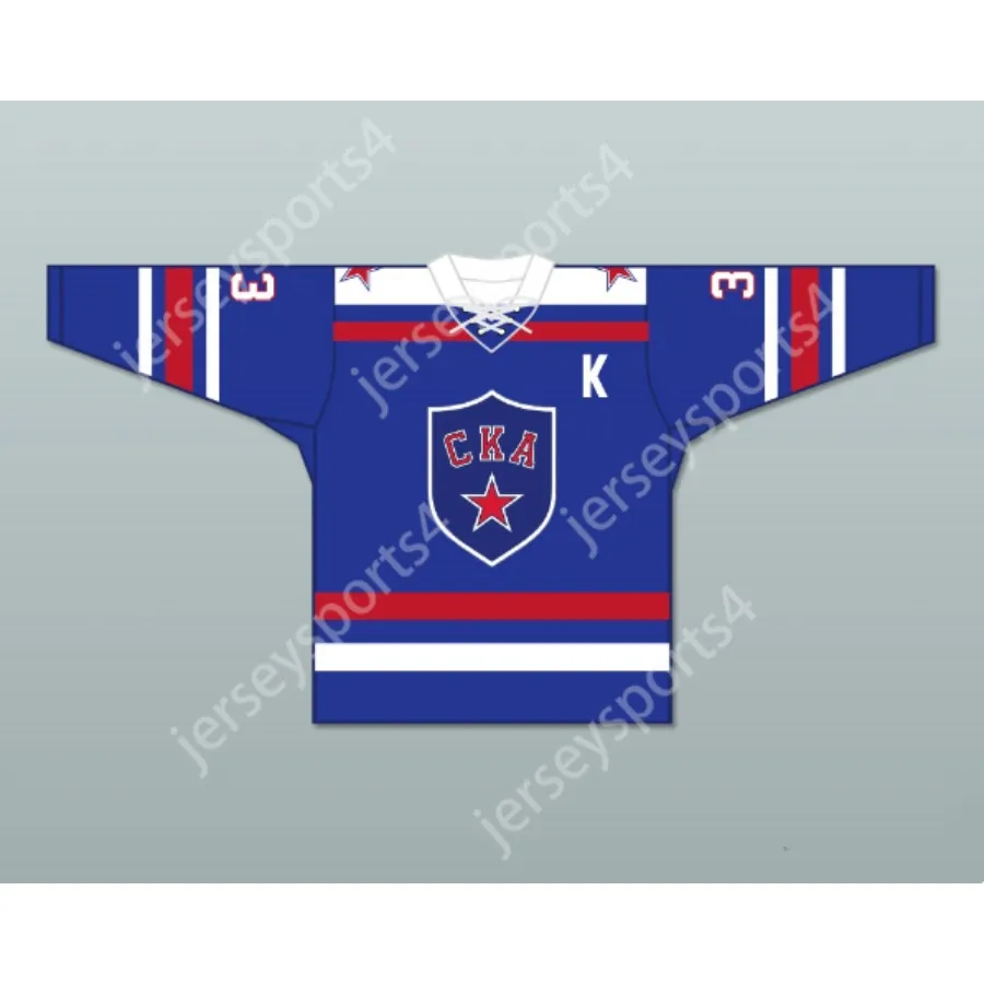 Bleu personnalisé Sushinsky 33 Ska St. PETERSBURG TIE DOWN HOCKEY JERSEY NOUVEAU TOP TOP CITEST SP-M-L-XL-XXL-3XL-4XL-5XL-6XL