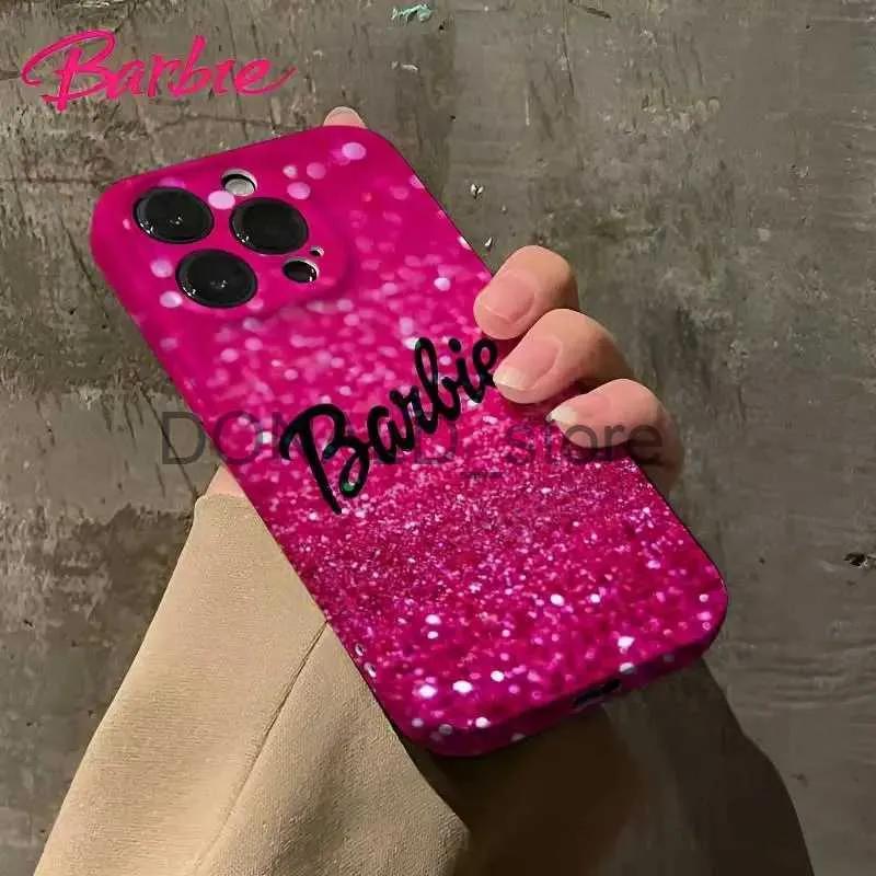 2023 Miniso Barbie Iphone Iphone 12 13 14 15 Pro Max Soft Shell Anti Drop Girl Phone Accessorie J231216 Donald store 1 024 DHgate