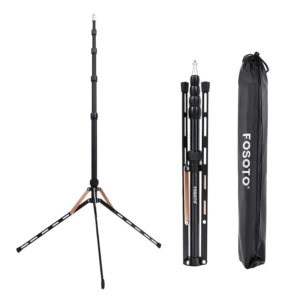 Supporti Fusitu FT190B 2.2m Led Light Stand Testa treppiede portatile Softbox per studio fotografico Luce fotografica Flash Ombrelli Riflettore