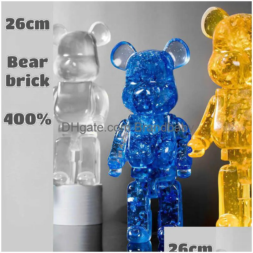 Nieuwigheid Spelletjes Creatieve Hars Bearbricklys 400% Standbeeld Geweld Beer Scpture Figuur Ornamenten Thuis Woonkamer Decoratie Cadeau Ambachten D Dhuac