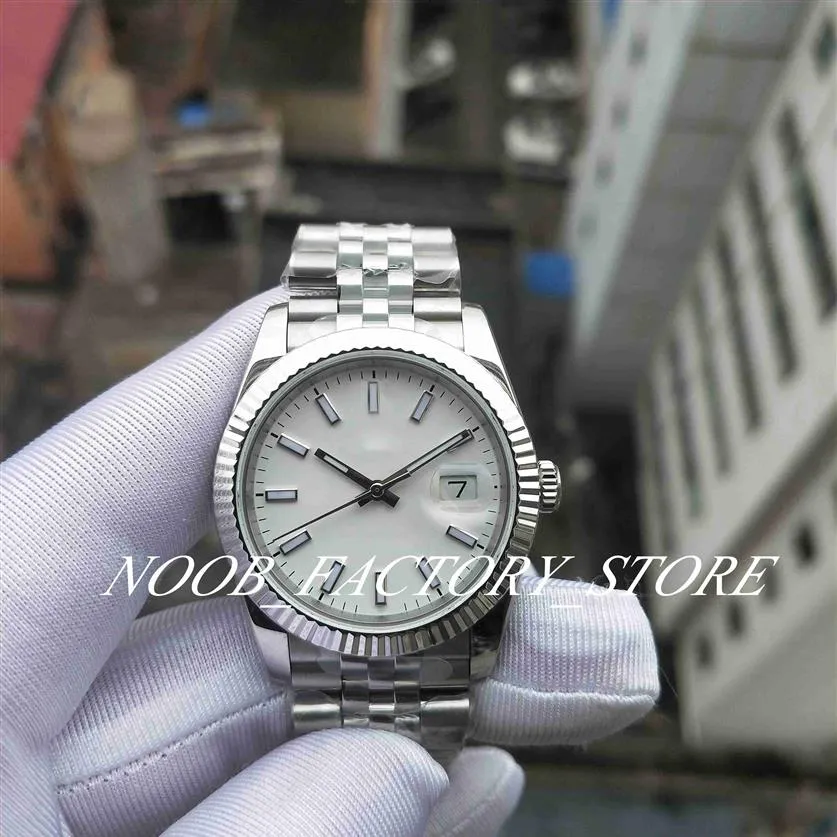 Fabriekshorloge 2 kleuren Super BP Horloges Klassiek 2813 Automatisch uurwerk 36 mm blauw witte wijzerplaatband roestvrijstalen ring Case249m