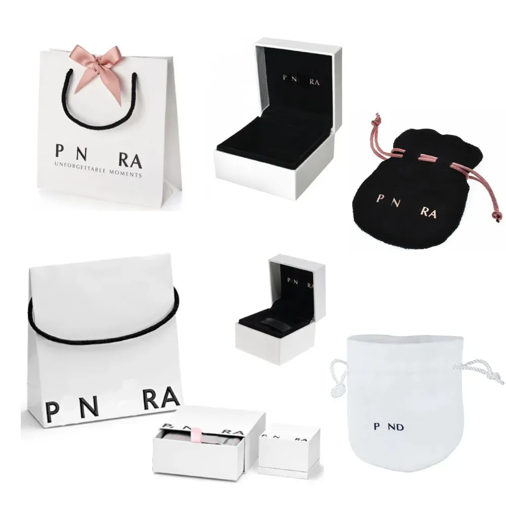 Watch Boxes Cases Charm Box Gift Bag Velvet Pouch ring box Bracelets for pandora bracelet charms 231215