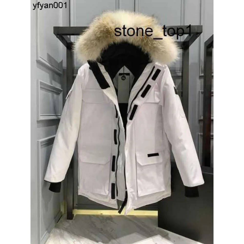 Piumino da uomo canadese Parka Canada Cappotto Designer Gooses Moda Inverno Uomo Giacca da donna Lettera di lusso Collo di pelliccia caldo Top Yhky