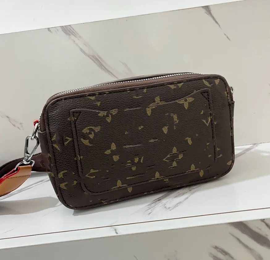 Klassieke damestas Zachte persoonlijkheid schoudertas Brede schouderriem Crossbody Kleine tas Cameratassen