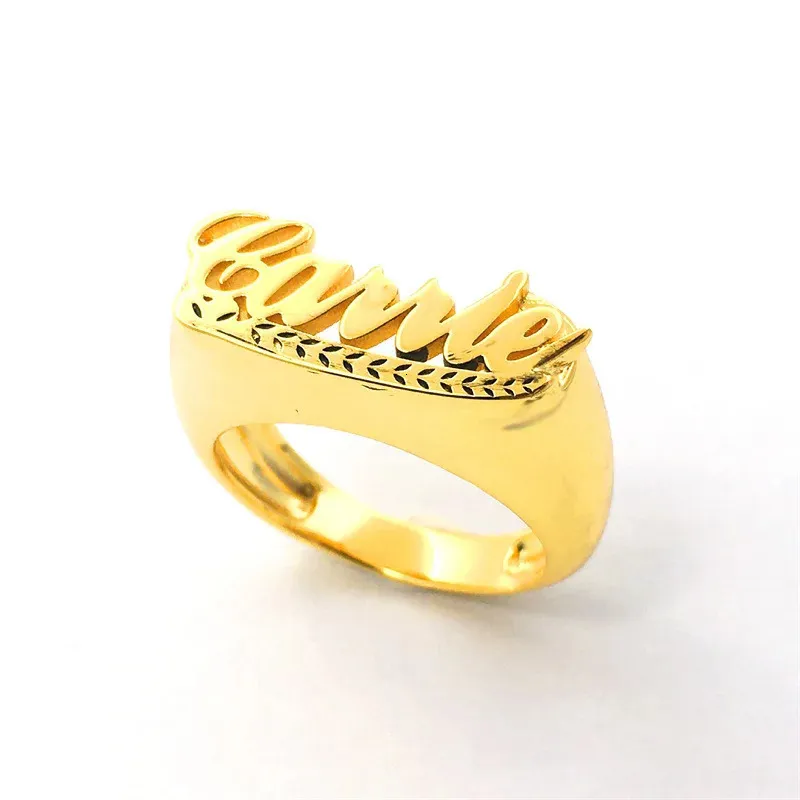 Personalised Two Finger Name Ring 2024 | towncentervb.com