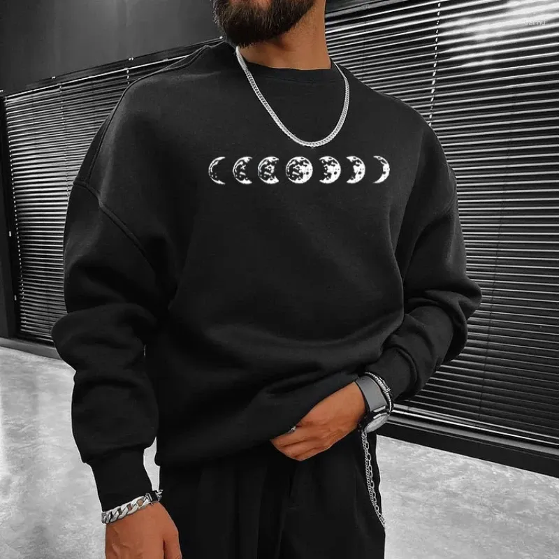 Moon and top star print sweatshirt