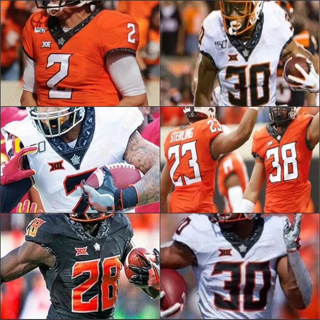 Personalizado Ollie Gordon II Oklahoma Bryce Drummond State Cowboys 21