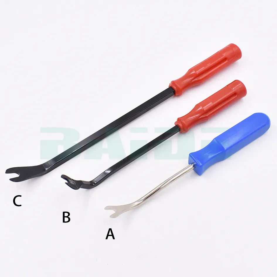 Car Pry Bar Kit Radio Door Trim Clip Panel Crowbar Removal Tool Scraper 