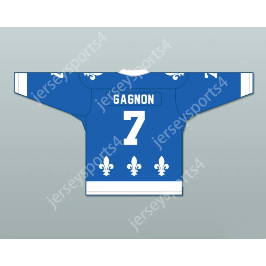 Anpassad Blue Marc Gagnon 7 Le National de Quebec Hockey Jersey New Top Stitched S-M-L-XL-XXL-3XL-4XL-5XL-6XL