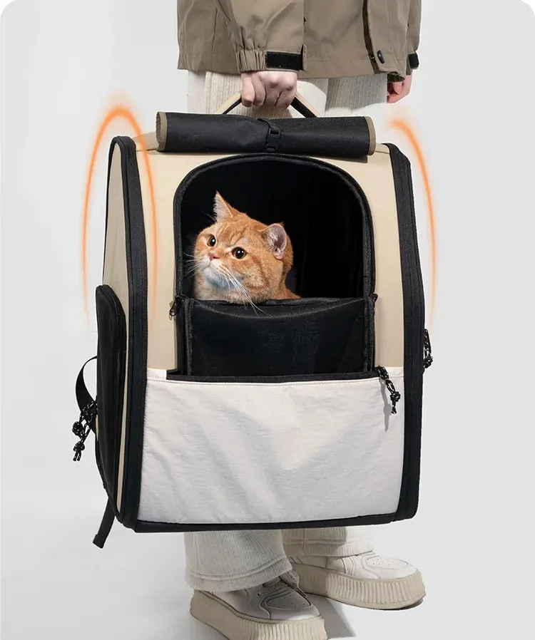 Cat Carriers Crates Houses Pet Cat Bag Breathable Canvas Portable