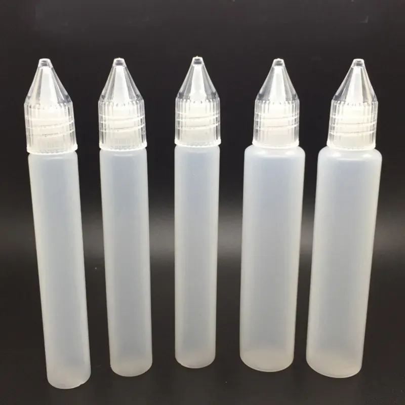 Empty Juice Needle Bottle Drip Tip 10ml 15ml 30ml Plastic Liquid Storage Squeezable Dropper