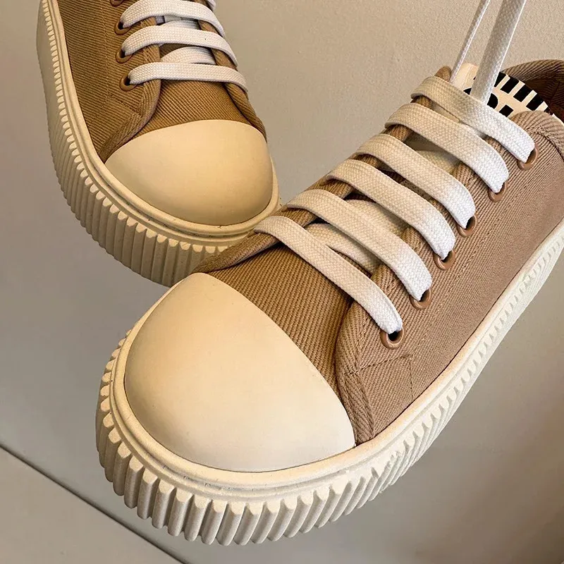 Dress Shoes High Edition Canvas 2023 Summer Thick Sole Women s Fashion Increase Lightweight Biscuit Hollow Small White 231216