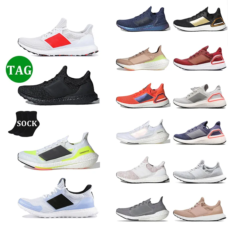 UltraBoosts Designer Shoes 4.0 5.0 6.0 Running Shoes Mens Womens Ultra Triple White Black Ultras Solar Grey Orange Global Currency Metallic Chaussures Trainers Shoes
