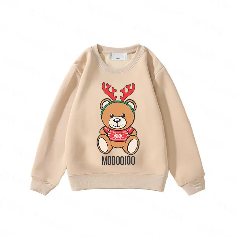 Mode Sweatshirts Designer Ronde Hals Hoodie Voor Meisjes Jongens Herfst Winter Student Top Outdoor Jas Leuke Kerst Beer Kleding SDLX