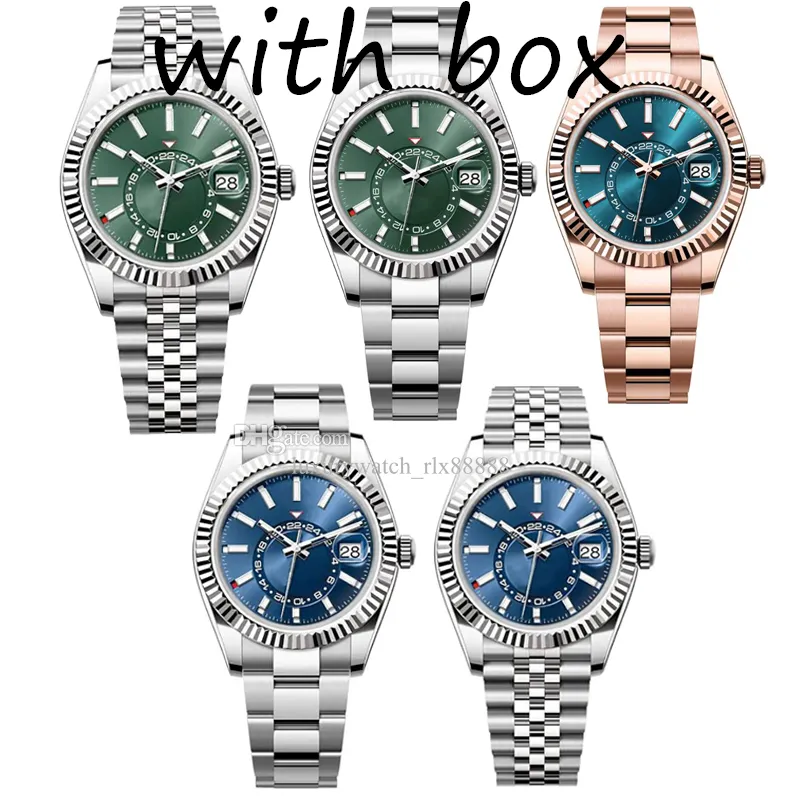 Relógio de luxo 42MM relógio automático masculino todo em aço inoxidável Relógio feminino luminoso relógio clássico para amantes fivela dobrável à prova d'água Dhgate