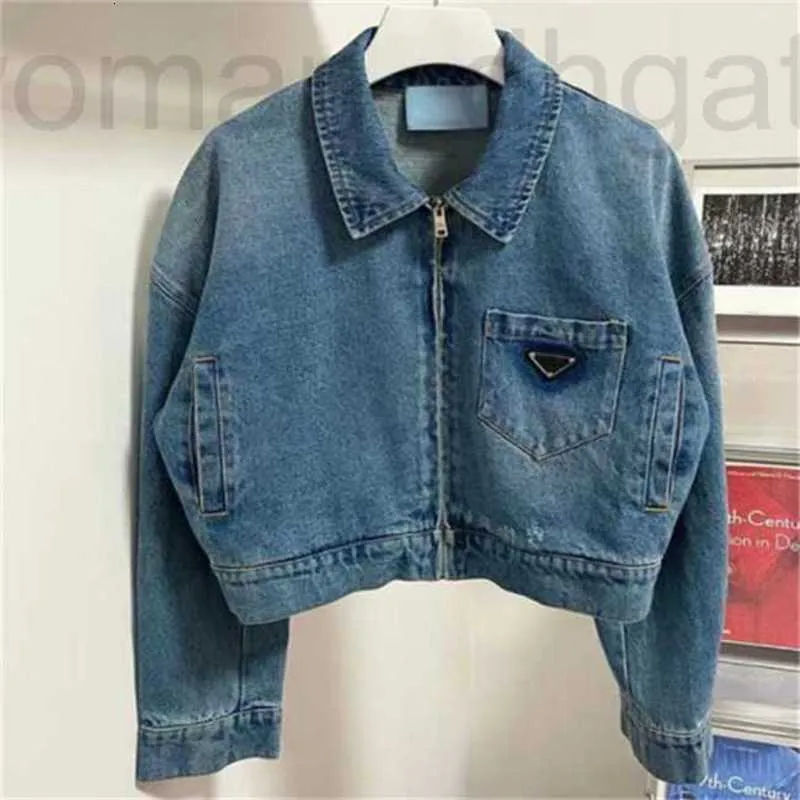 Women's Jackets designer Spring Autumn Women Denim Coat Womens Button Letters Style Slim for Lady Outfit Woman Designer Pocket Classic Windbreaker Coats S-l 9M3U