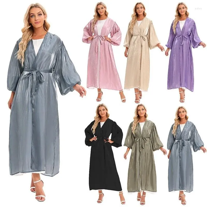 Ubranie etniczne 2023 Muzułmańska moda Ropa de Mujer Envio Gratis Puff Sange sukienka Ramadan Eid Abayas dla kobiet Abaya Dubai Turcja Hurtowa