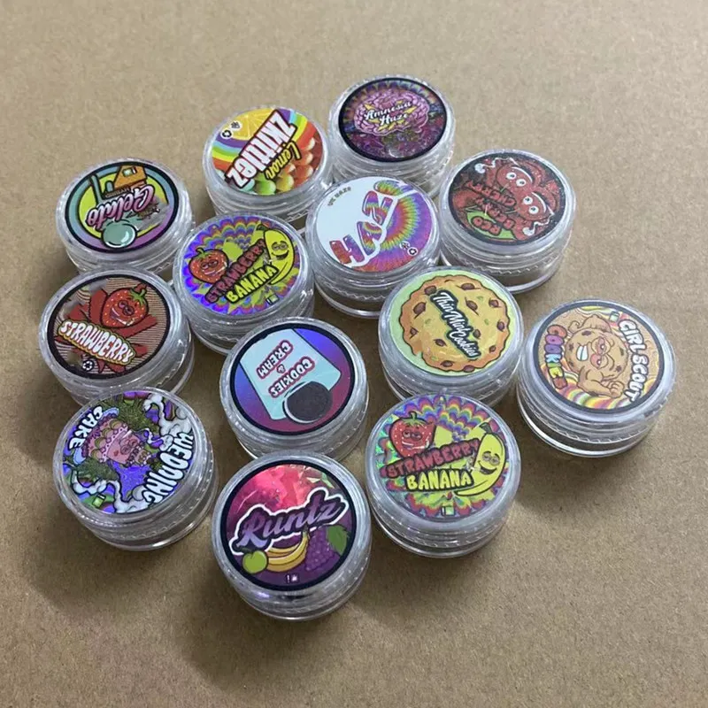 Candy Cake Cookies Pakowanie butelki Hologram Naklejka 5 ml cienka mięta milarowa butelka butelka plastikowa zbiornik słojczy