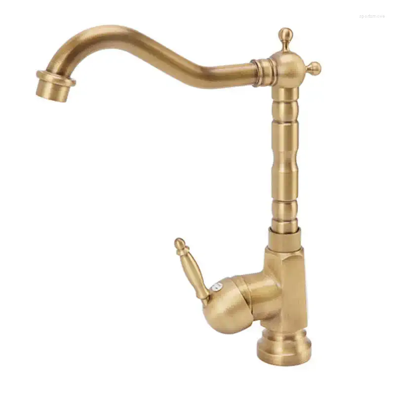 Bathroom Sink Faucets Retro Brass Tap Basin Faucet European Style Multipurpose For El Home